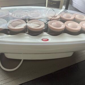 CONAIR - White and Pink Hair Rollers NWOT